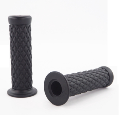 2 Pcs Cafe Racer Handle Grips Silicone Motorcycle Handle Grips Vintage Style Rubber Handle Grips Vintage