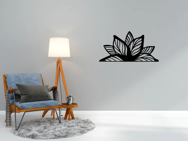 Lotus Flower Wall decorations MDF Wood material