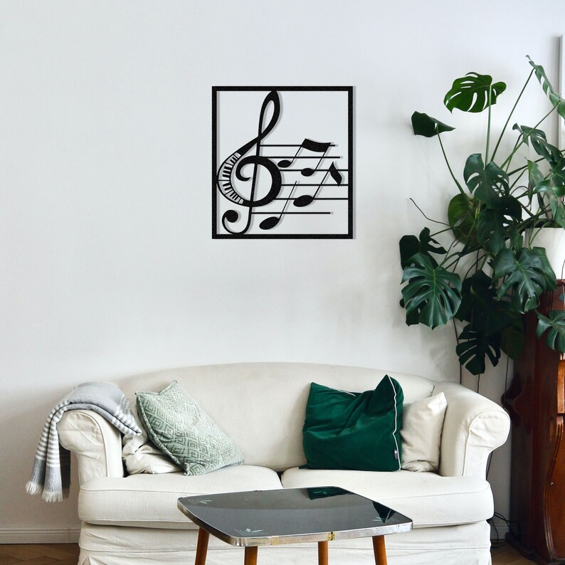Music Wall Sign Wooden decoration