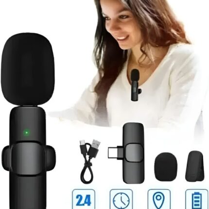 Deal pack of 2 - K8 Mic Collar Wireless Microphone & M28 airbuds Tws Wireless Earbuds