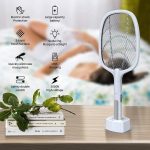 2 In 1 Electric Mosquito Killer UV Light LED Lamp Rechargeable Mosquito Trap Racket Anti Insect Bug Zapper - Image 3