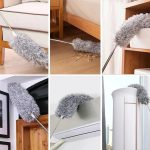 Extendable Microfiber Duster Feather Duster With Extra Long Pole Bendable Washable Head For Ceiling Fans Cars Blinds Cobweb ~ 2.25 Meter - Image 4