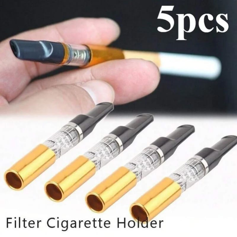20a3f27579fe4d2a98229f7382114d71 5PCS Reduce Tar Cigarette Holder | Reusable Tar Filter Smoking Accessory For Cleaner And Smoother Smoking Experience - Image 1